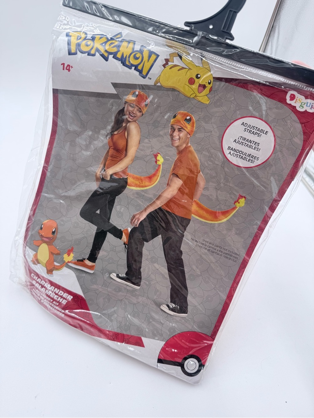 Adult Pokemon Charmander Costume Accessory Kit Headpiece & Tail Age 14+ One Size